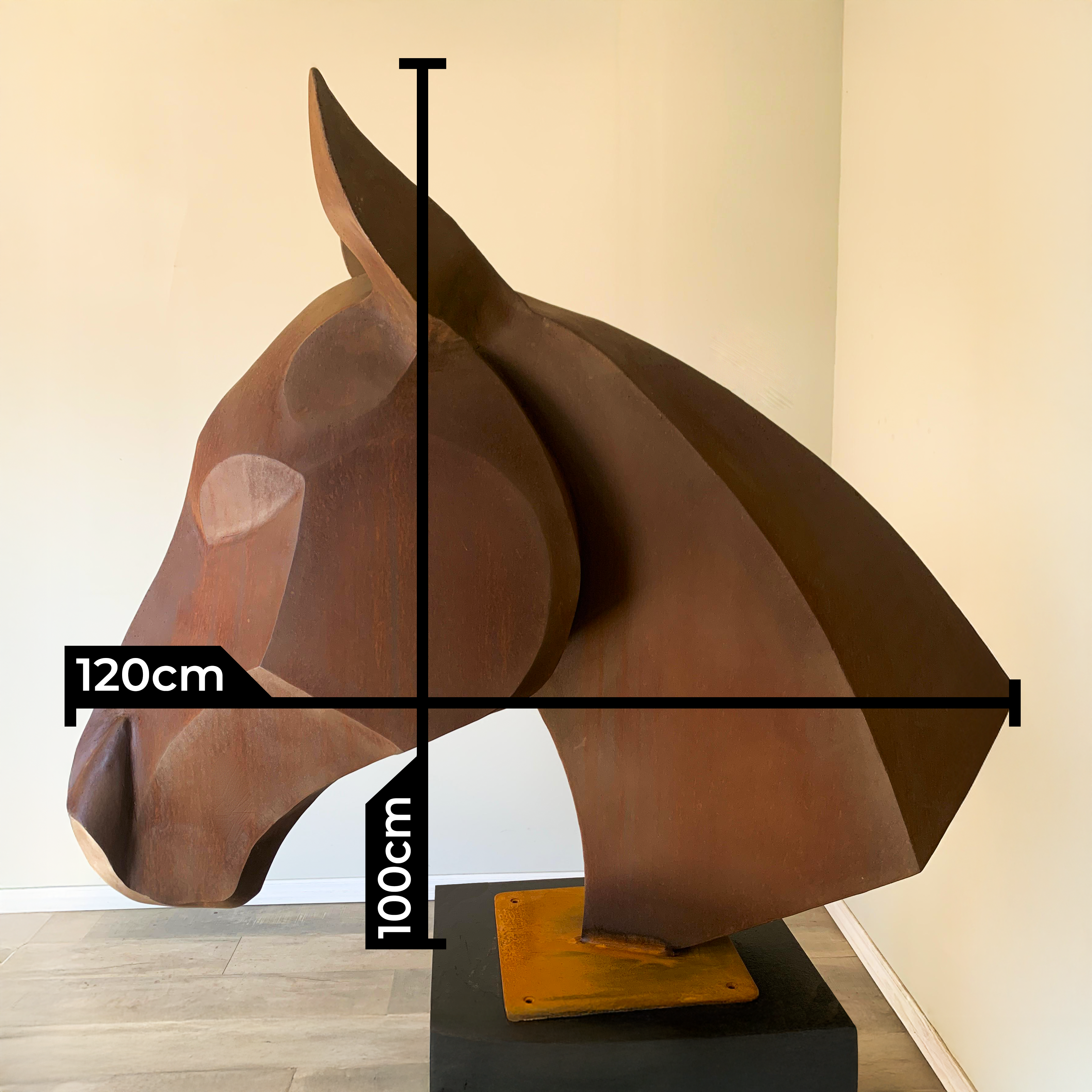 Corten steel horse sculpture – Oxenly